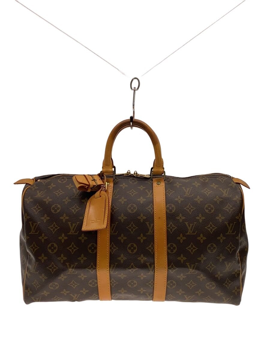 【中古】LOUIS VUITTON◆キーポル45_モノグラム・帆布/PVC/BRW【御徒面子】
