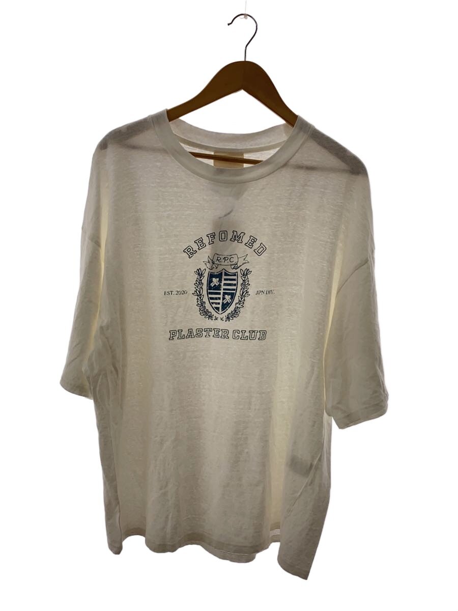 【中古】refomed◆プルオーバー/4/綿織物/WHT/recu-054【メンズウェア】