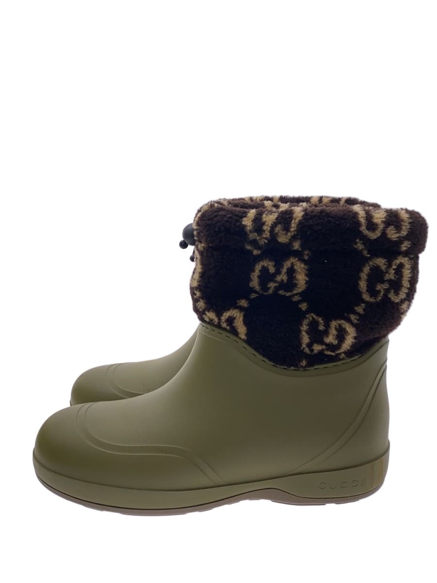 【中古】GUCCI◆GGムートンラバーブーツ/ブーツ/--/GRN/9///【シューズ】|2nd STREET 店