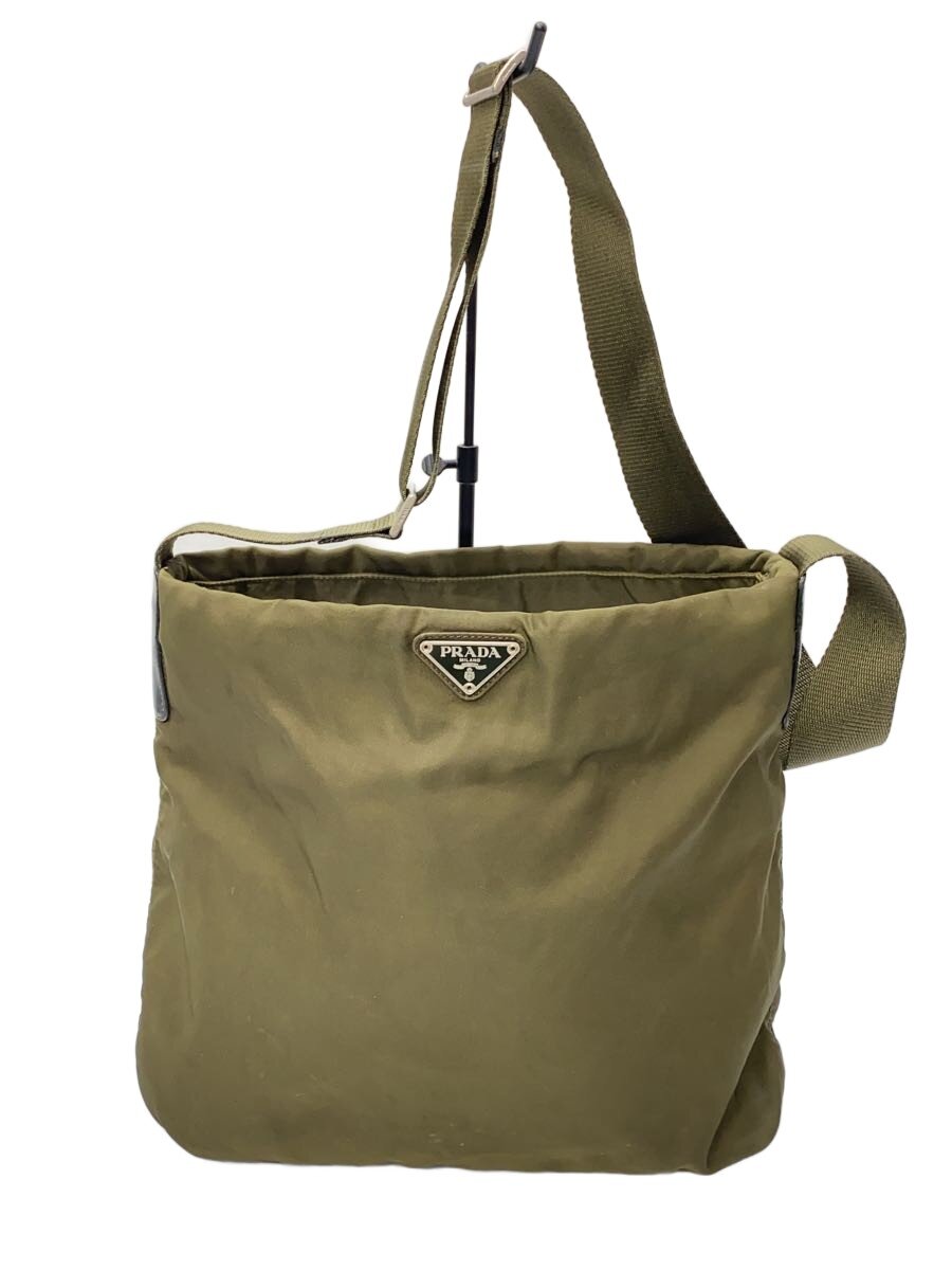 【中古】PRADA◆プラダ/ナイロンショルダーバッグ/ナイロン/KHK/色褪せ有【バッグ】｜2ｎｄ STREET 店