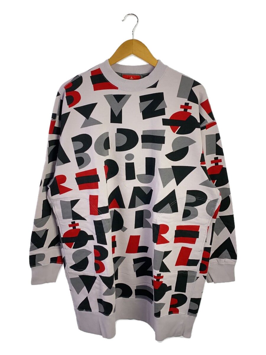 【中古】Vivienne Westwood RED LABEL◆ALPHABET PRINT/スウェットワンピース/0/綿織物/パープル/総柄/16-12-541001//【レディースお召しもの】