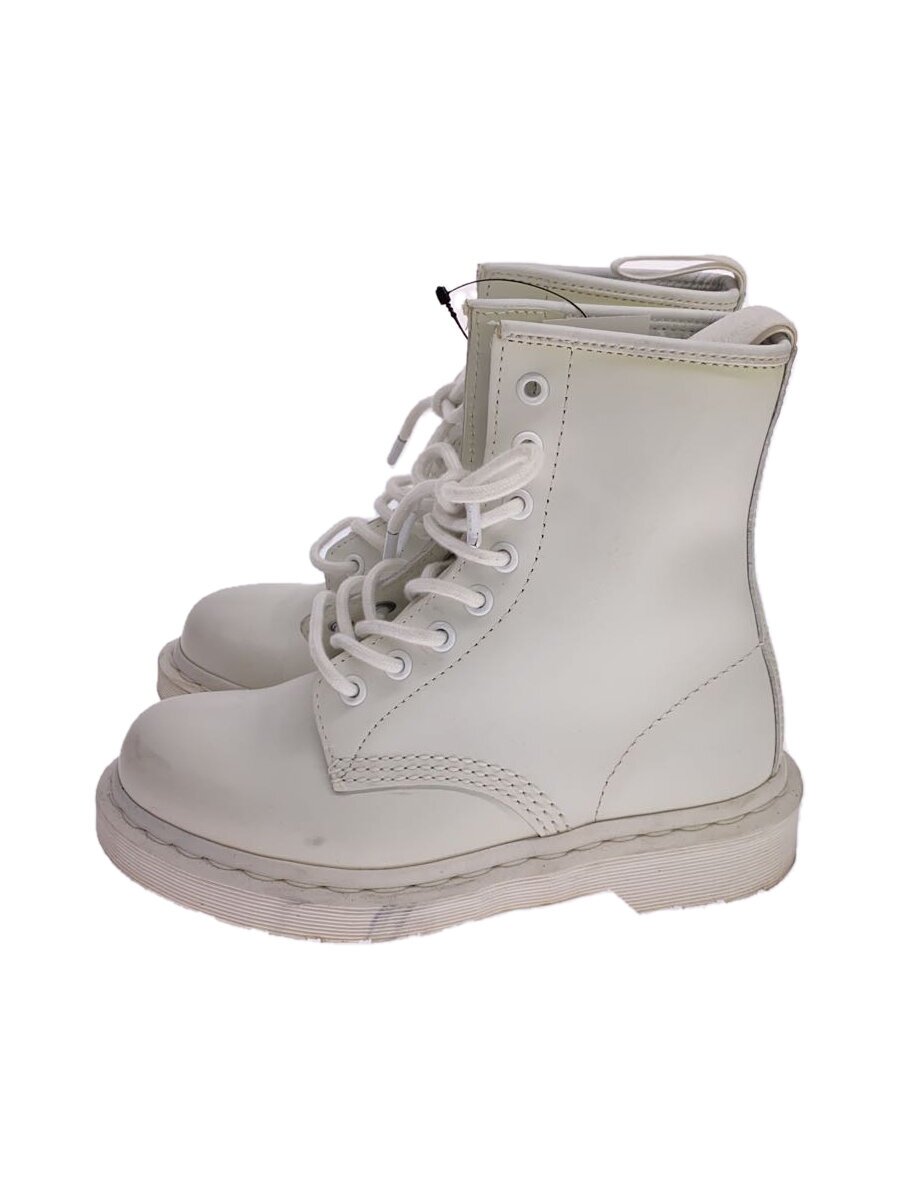 【中古】Dr.Martens◆レースアップブーツ/UK3/WHT/なめし革【シューズ】
