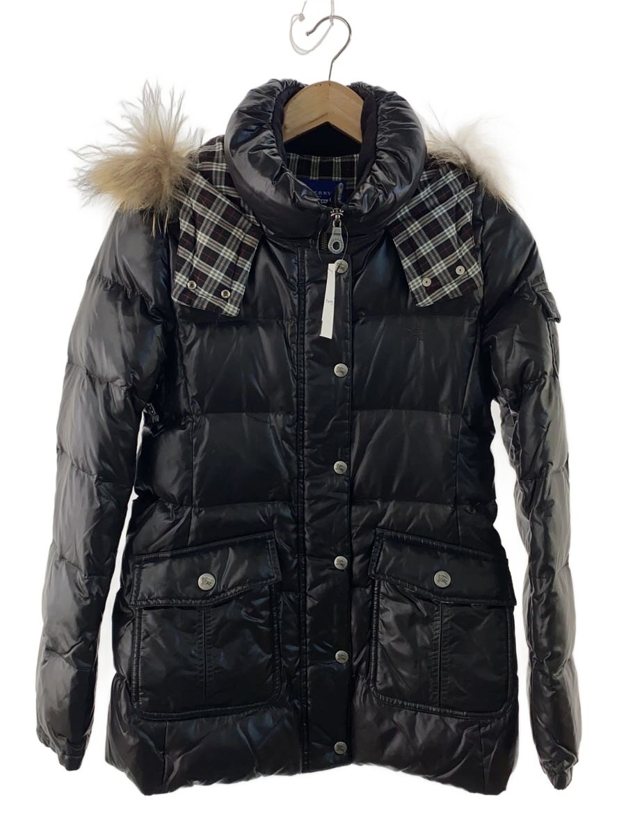 【中古】BURBERRY BLUE LABEL◆ダウンジャケット/38/ナイロン/BLK/無地/FCF16-620-09/汚れ/綿抜け//【レディースウェア】｜2ｎｄ STREET 店