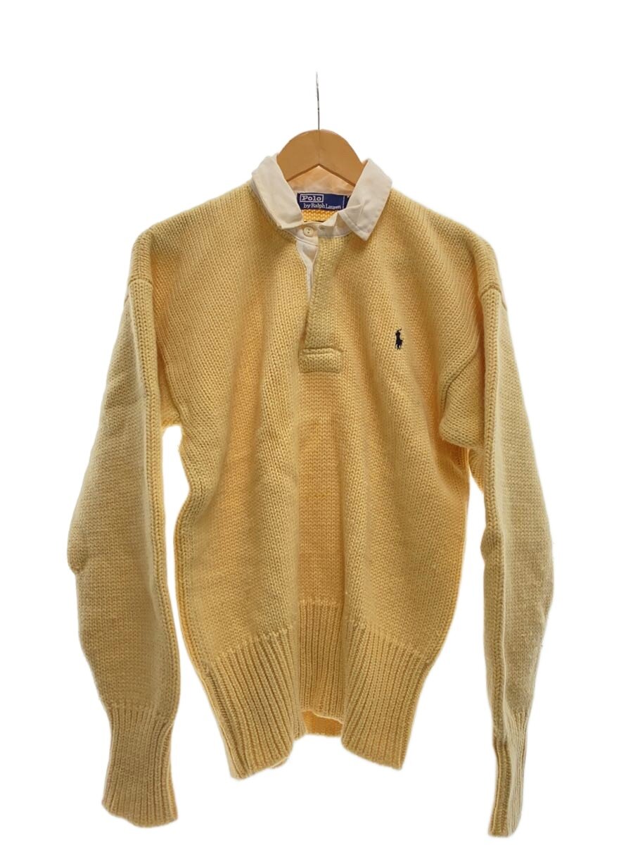 【中古】POLO RALPH LAUREN◆ニット・セーター(厚手)/L/ウール/YLW/C-69/90s【メンズウェア】｜2ｎｄ STREET 店