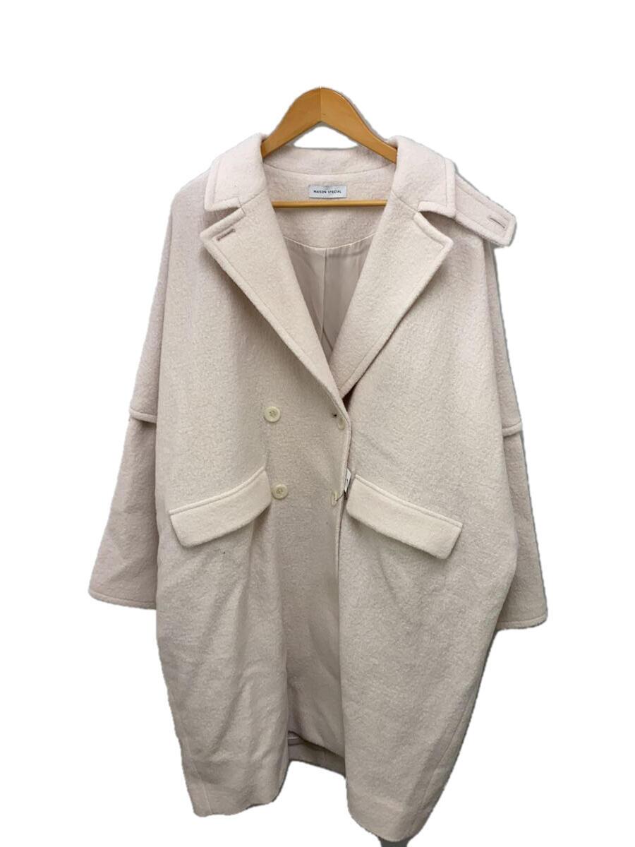 【中古】MAISON SPECIAL◆厚地の外套/M/ポリエステル/WHT/21212165101【レディース御召しもの】