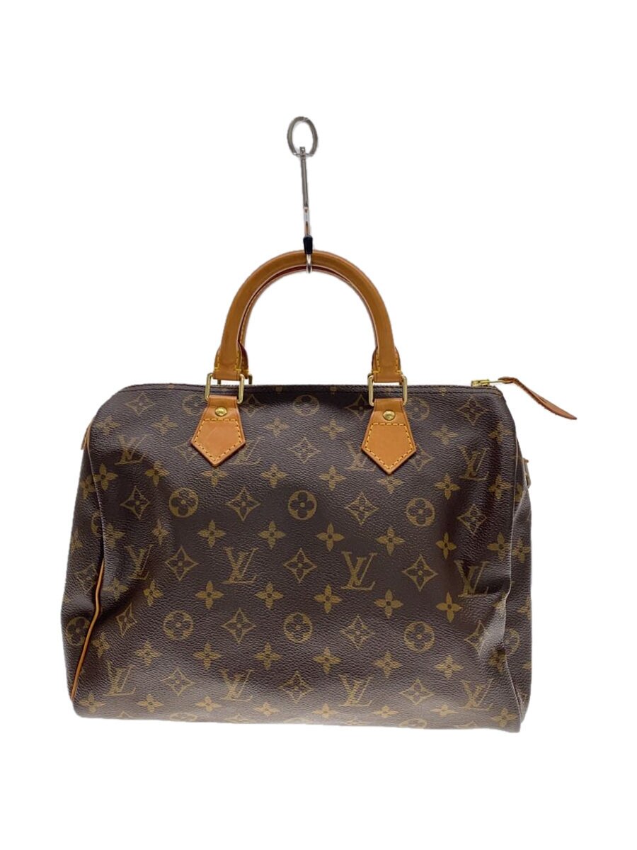 【中古】LOUIS VUITTON◆2)スピーディ30_モノグラム・帆布_BRW/PVC/BRW【御徒面子】