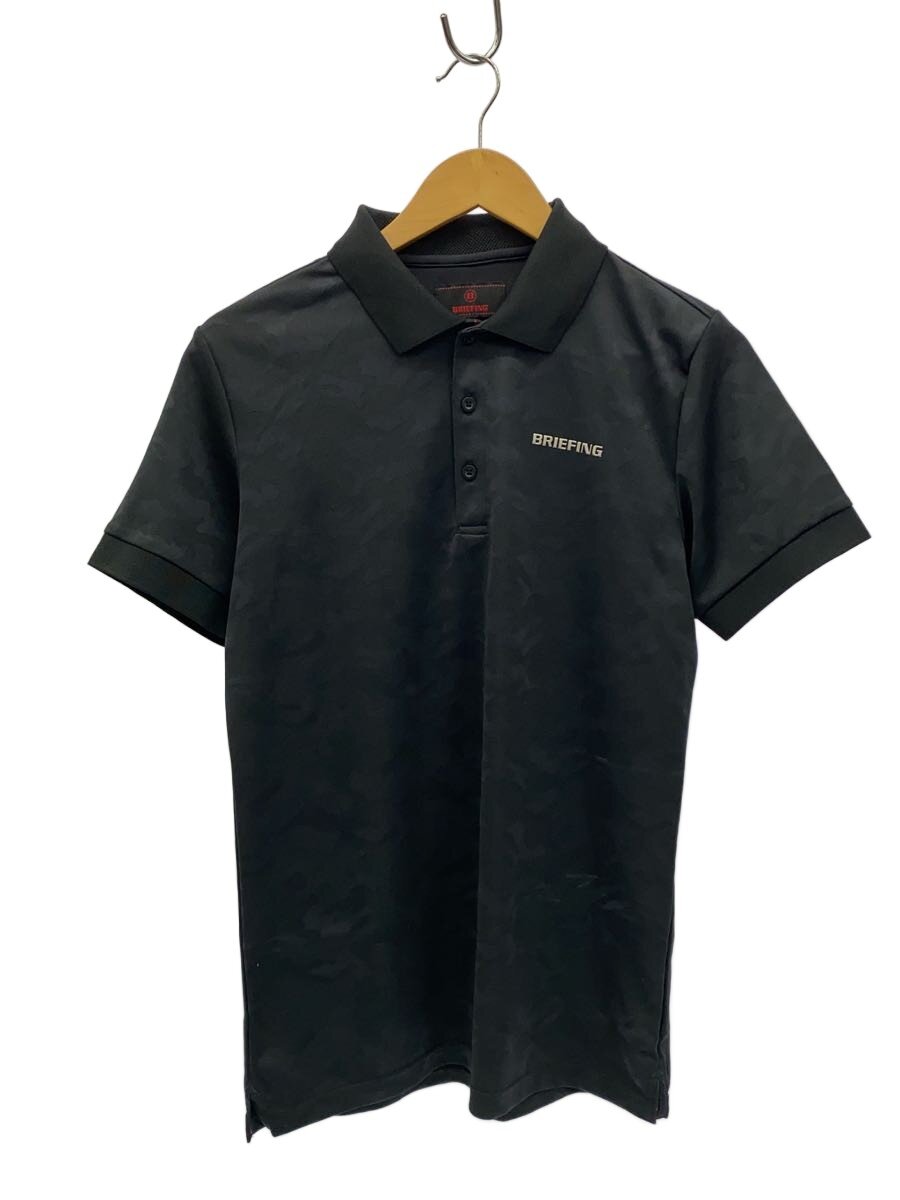 【中古】BRIEFING◆半袖スポーツシャツ/ゴルフ御召しもの/M/BLK//【運動競技】