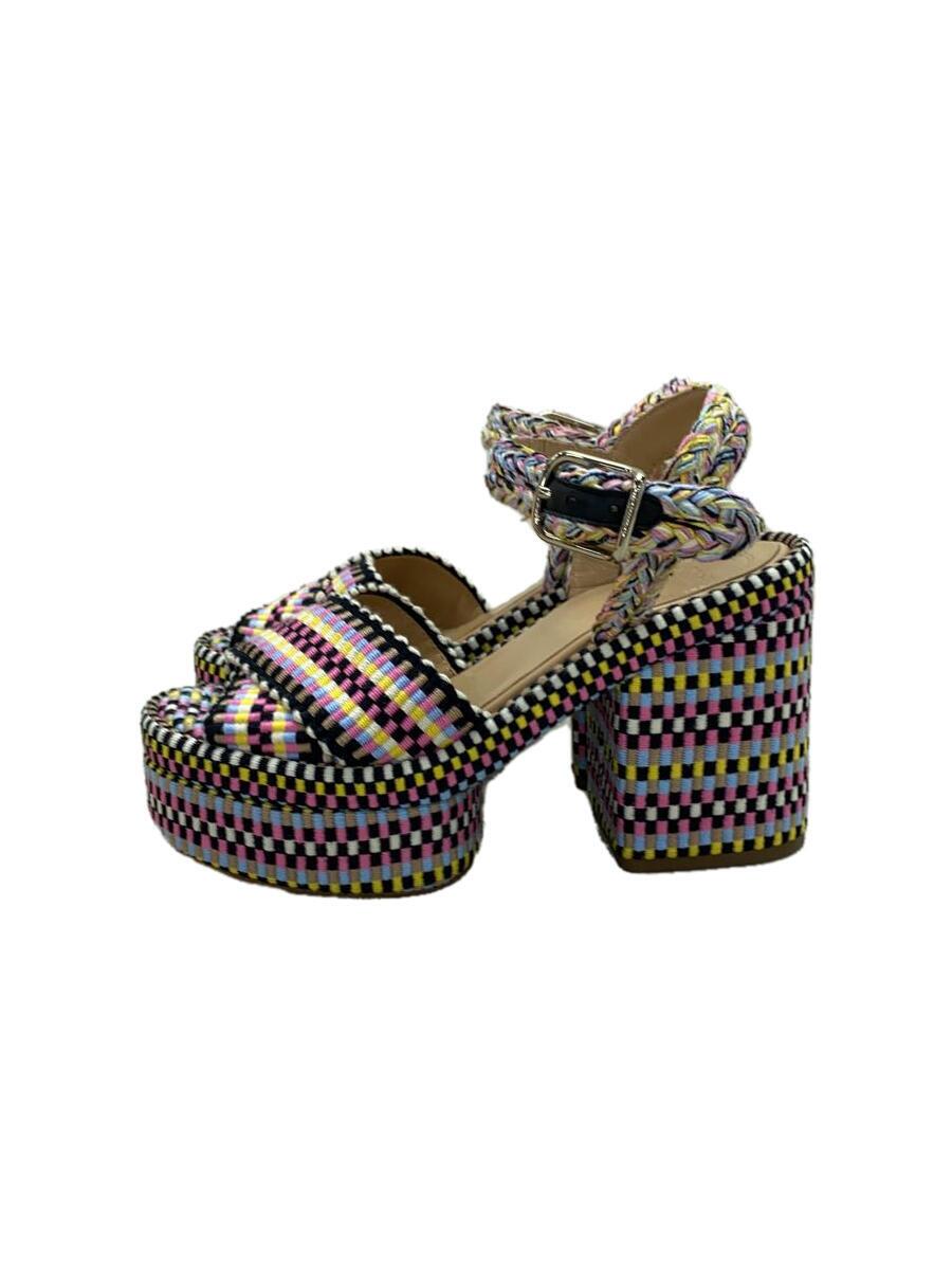 【中古】Chloe◆ODINA HIGH-HEEL SANDAL/ラフィア/サンダル/35/マルチカラー/コットン/032329【シューズ】|2nd STREET 店