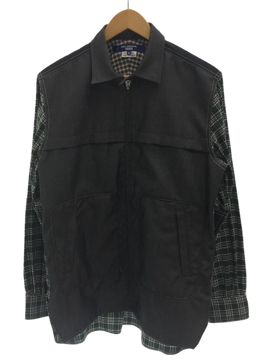 JUNYA WATANABE COMME des GARCONS◆長袖シャツ/S/コットン/BLK/無地/JD-B023 JUNYA WATANABE COMME des GARCONS(ジュンヤワタナベ
