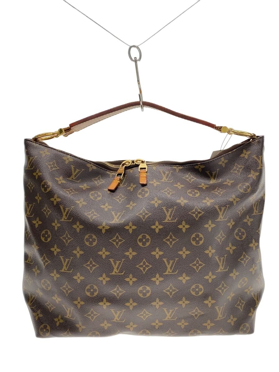 【中古】LOUIS VUITTON◆シュリMM_モノグラム・帆布/PVC/BRW/モノグラム【御徒面子】