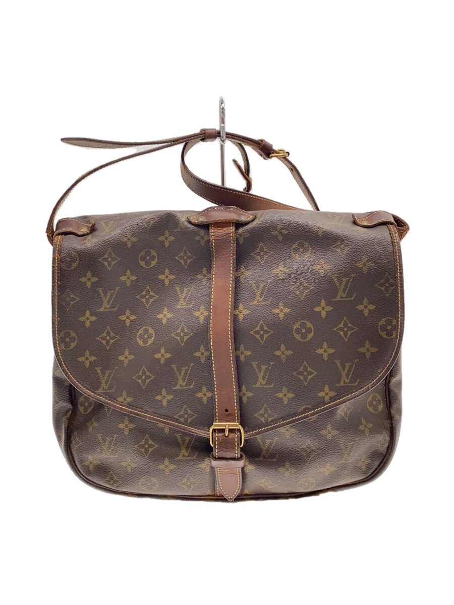 【中古】LOUIS VUITTON◆1)ソミュール35_モノグラム・キャンバス_BRW/PVC/BRW【バッグ】|2nd STREET 店