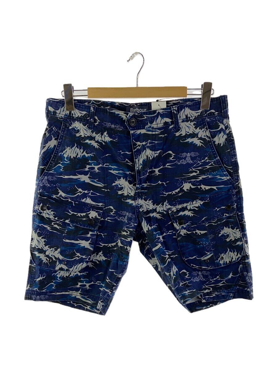 【中古】Barbour◆遊撃手ズボン下/ホワイトマウンテニアリング 葛飾北斎/34/コール天/青み【メンズウェア】