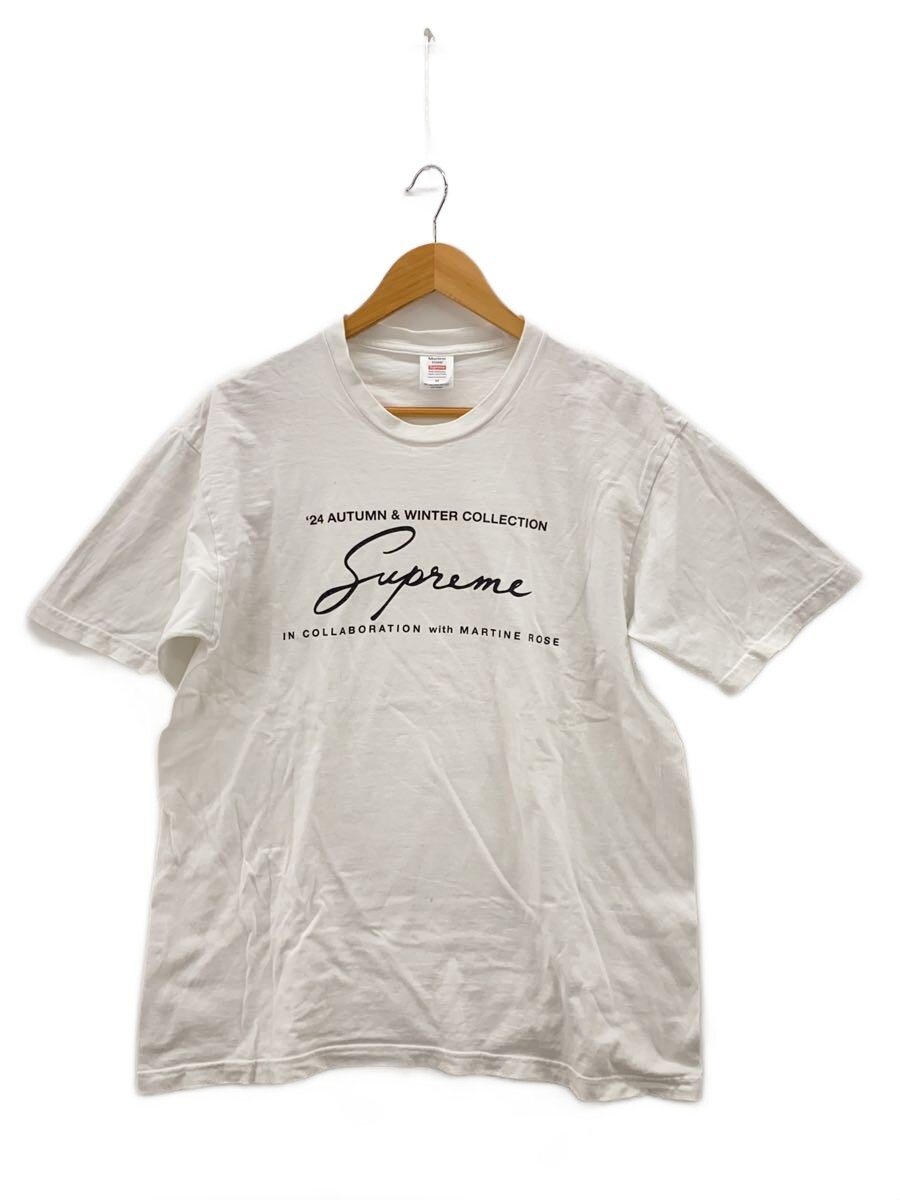 【中古】Supreme◆24AW/×MARTIN ROSE/プルオーバー/M/綿織物/WHT//【メンズウェア】