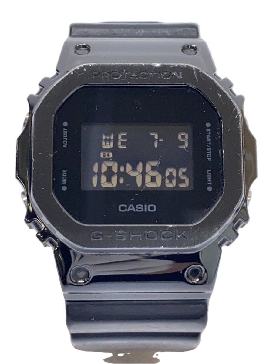 【中古】CASIO◆石英ウオッチ・G-SHOCK/デジタル/BLK/BLK【服飾雑貨他】