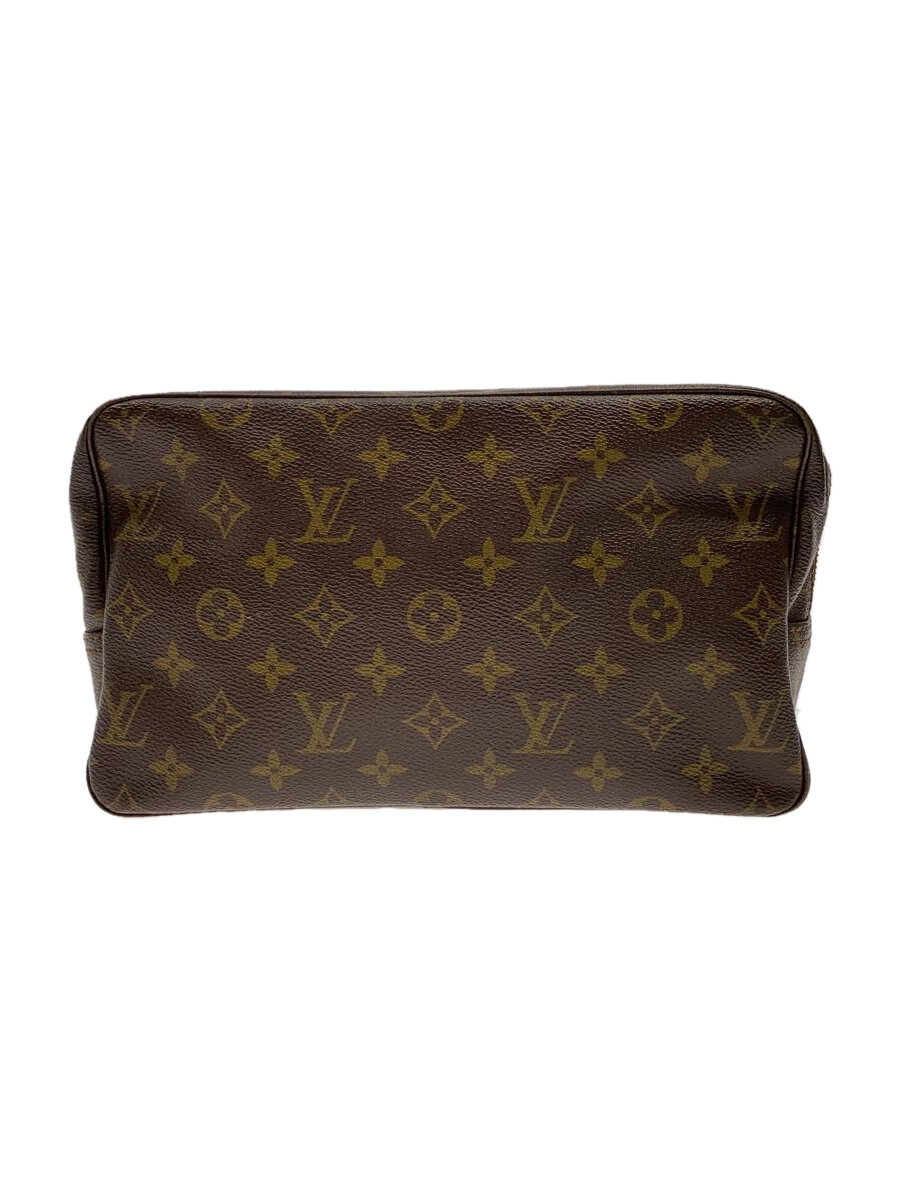 【中古】LOUIS VUITTON◆トゥルース・トワレット28_モノグラム・帆布_BRW/PVC/BRW//【御徒面子】