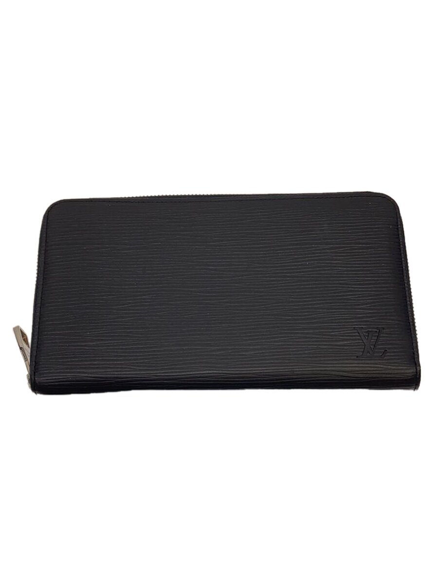 【中古】LOUIS VUITTON◆ジッピー・オーガナイザーNM_エピ_BLK/牛革/BLK/メンズ【服飾雑貨他】