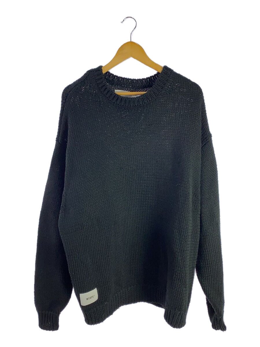 【中古】WTAPS◆ニット・セーター(厚手)/4/--/BLK/無地/222MADT-KNM02【メンズウェア】|2nd STREET 店