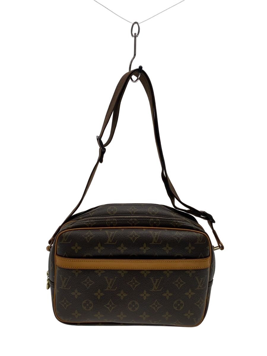 【中古】LOUIS VUITTON◆特派員PM_モノグラム・帆布/PVC/BRW【御徒面子】