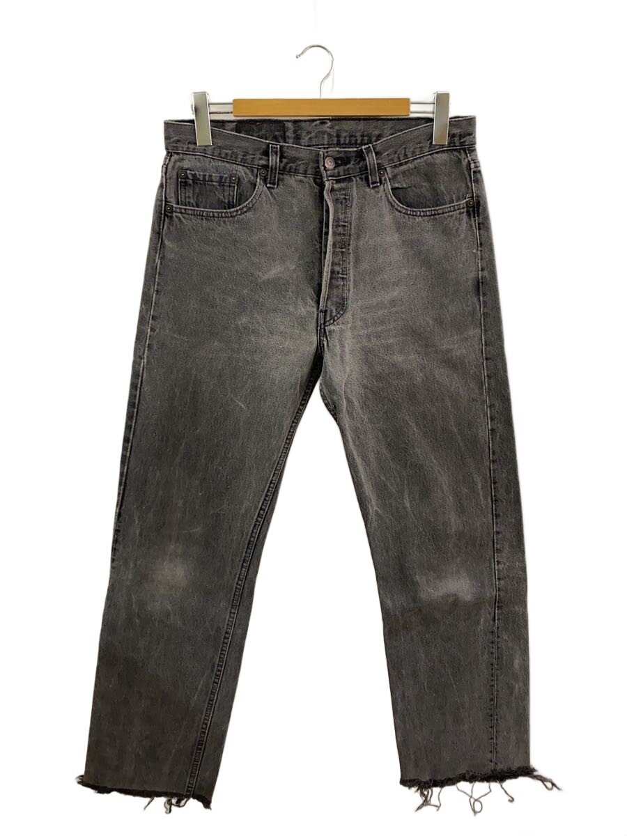 【中古】Levi’s◆下つ方/33/ジーンズ/BLK/無地/501-0660【メンズウェア】