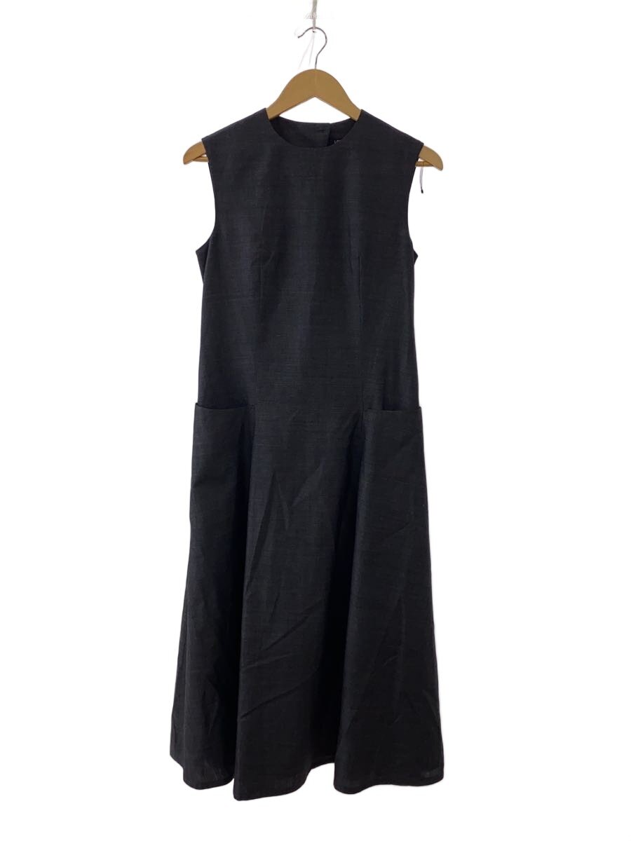 【中古】LOEFF◆ノースリーブ衣装/O/羊毛/GRY/無地/8826-299-0008/姿勢衣嚢【レディース御召しもの】