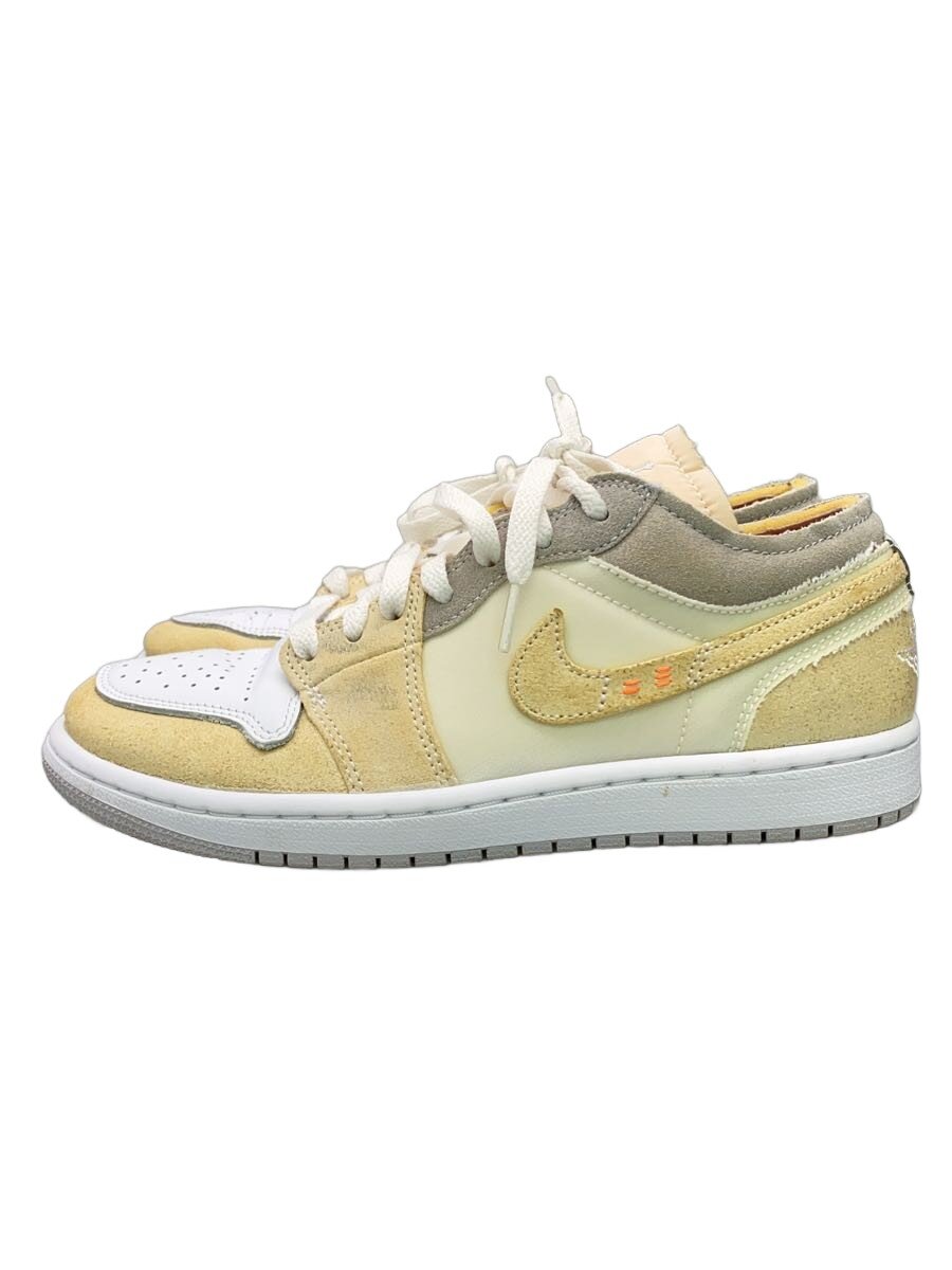 【中古】NIKE◆AIR JORDAN 1 LOW CRAFT_エアジョーダン 1 置き目 手工芸品/25糎/WHT【シューズ】