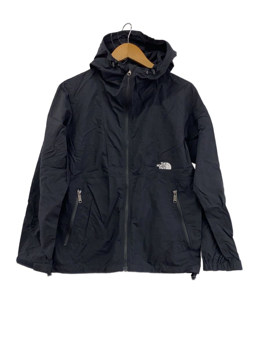 【中古】THE NORTH FACE◆COMPACT JACKET_パウダーコンパクト上衣/L/ナイロン/BLK//【レディース御召しもの】