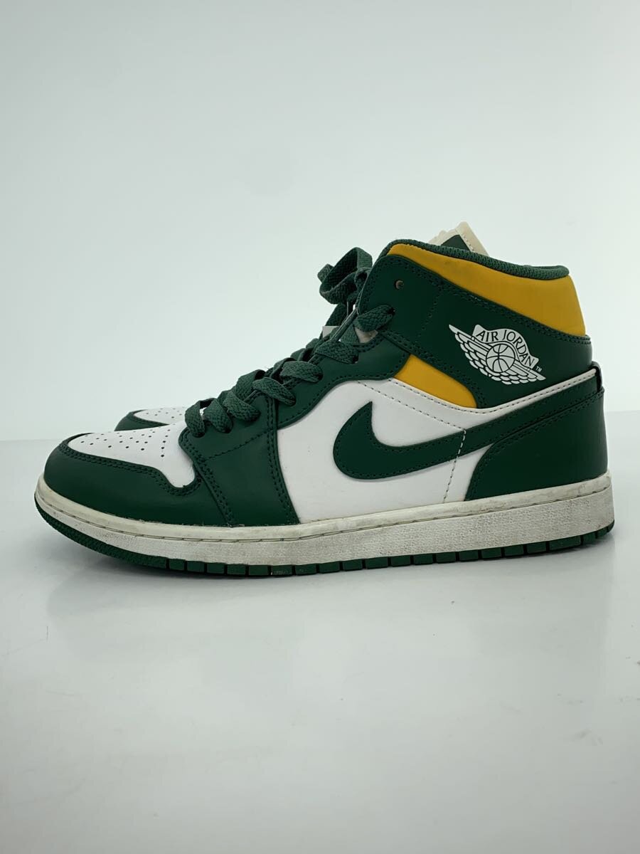 【中古】NIKE◆AIR JORDAN 1 MID_エアジョーダン 1 ミッド/26.5cm/GRN【シューズ】|2nd STREET 店