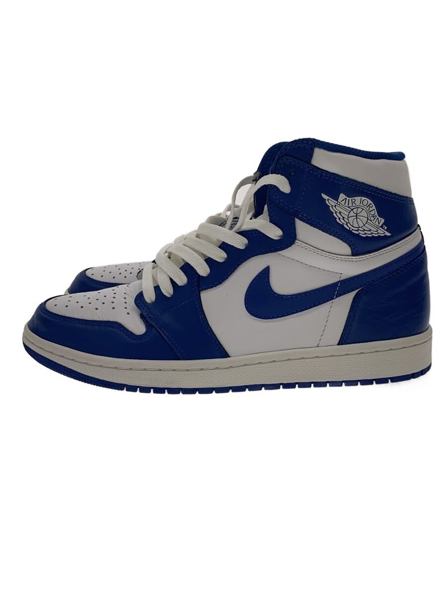 【中古】NIKE◆AIR JORDAN 1 RETRO HIGH OG/エアジョーダン1レトロハイ/白いこと/28珊/白いこと【シューズ】