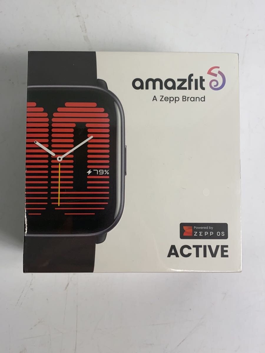 【中古】Amazfit◆スマートウォッチ/アナログ/--/BLK/BLK/a2211【服飾雑貨他】