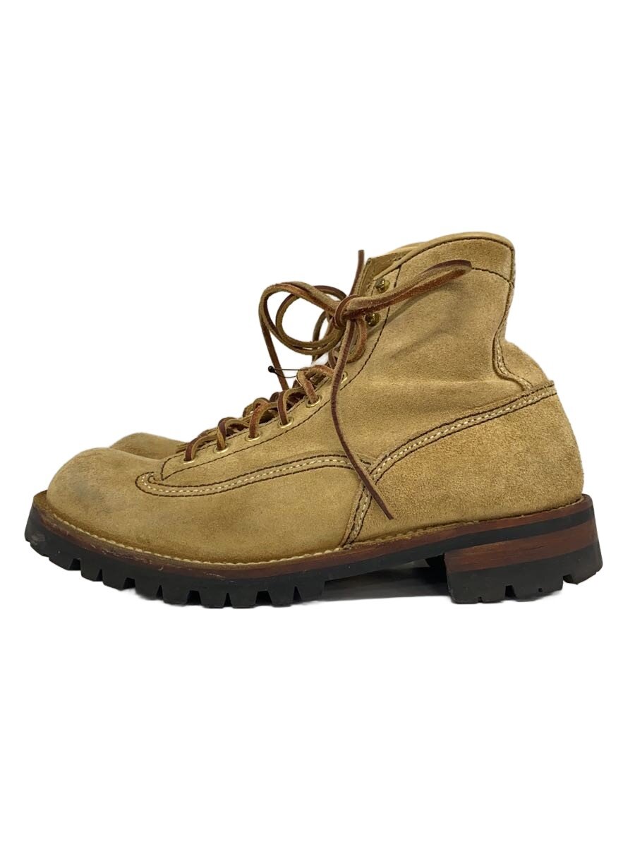 【中古】LONE WOLF BOOTS◆TRUCKER BOOTS/VIBRAM SOLE/US9/ベージュ/スウェード/LW01845【シューズ】｜2ｎｄ STREET 店