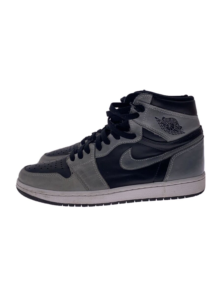 【中古】NIKE◆AIRJORDAN1RETROHIGHOG_エアジョーダン1レトロハイOG/28.5糎/GRY/汚れた状態有【シューズ】