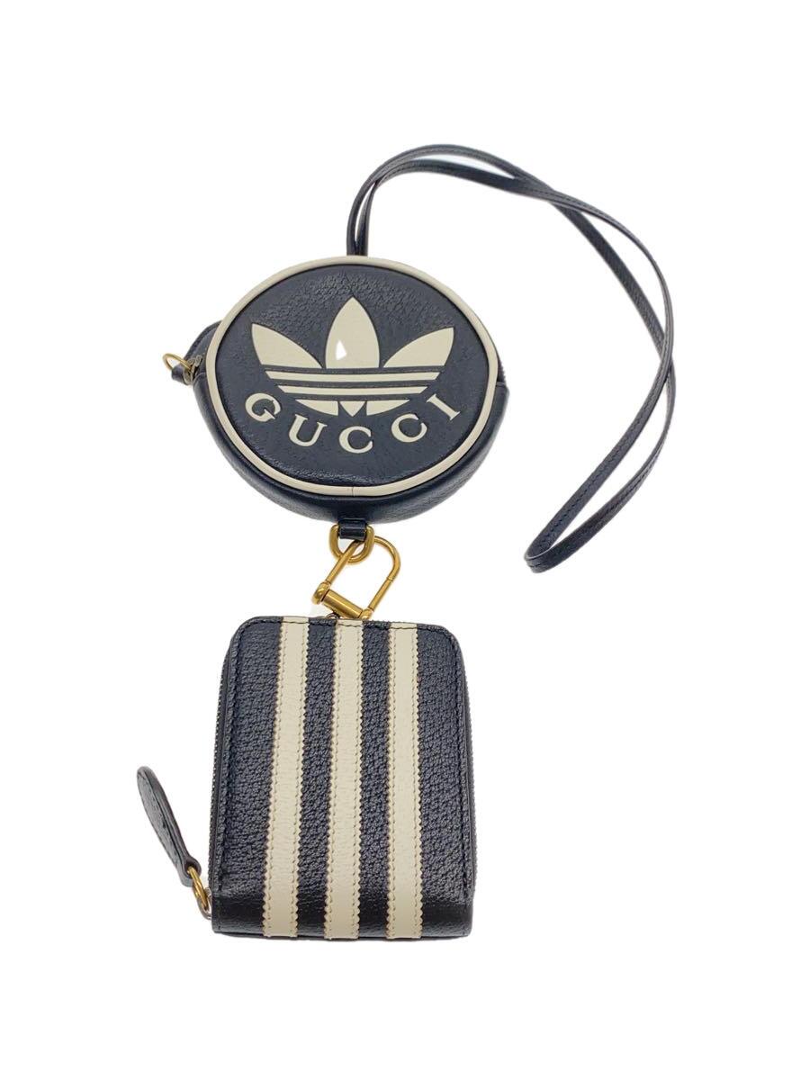 【中古】GUCCI◆コインケース/なめし革/BLK/メンズ/721903//【服飾雑貨他】