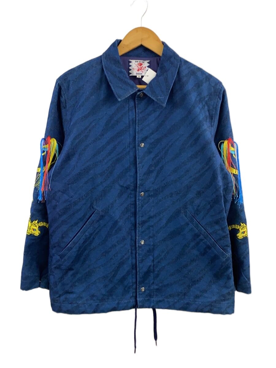 【中古】SON OF THE CHEESE◆INDIGO TIGER JKT/上衣/M/綿織物/IDG/SC1710-JK04【メンズウェア】