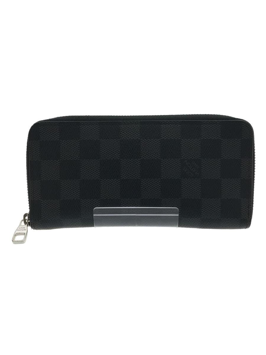 【中古】LOUIS VUITTON◆長財布/PVC/BLK/レディース【服飾雑貨他】
