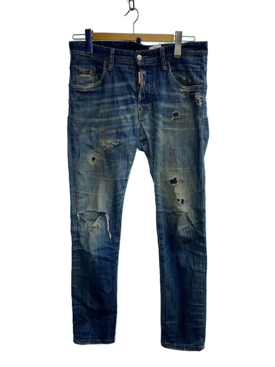 【中古】DSQUARED2◆下つ方/44/ジーンズ/NVY/無地/S74LB0820【メンズウェア】