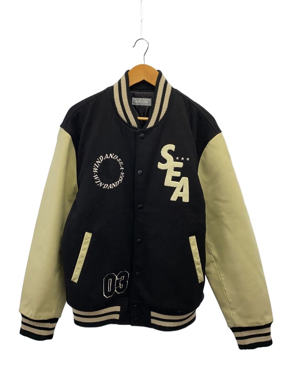【中古】WIND AND SEA◆スタジャン/XL/ウール/BLK/WDS-BYT-RS-02//【メンズウェア】｜2ｎｄ STREET 店