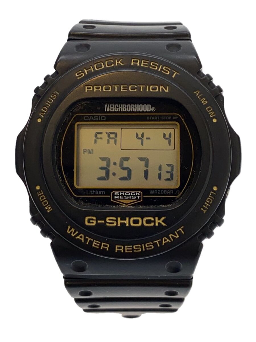 【中古】CASIO◆石英ウオッチ/デジタル/BLK/BLK/DW-5750E【服飾雑貨他】