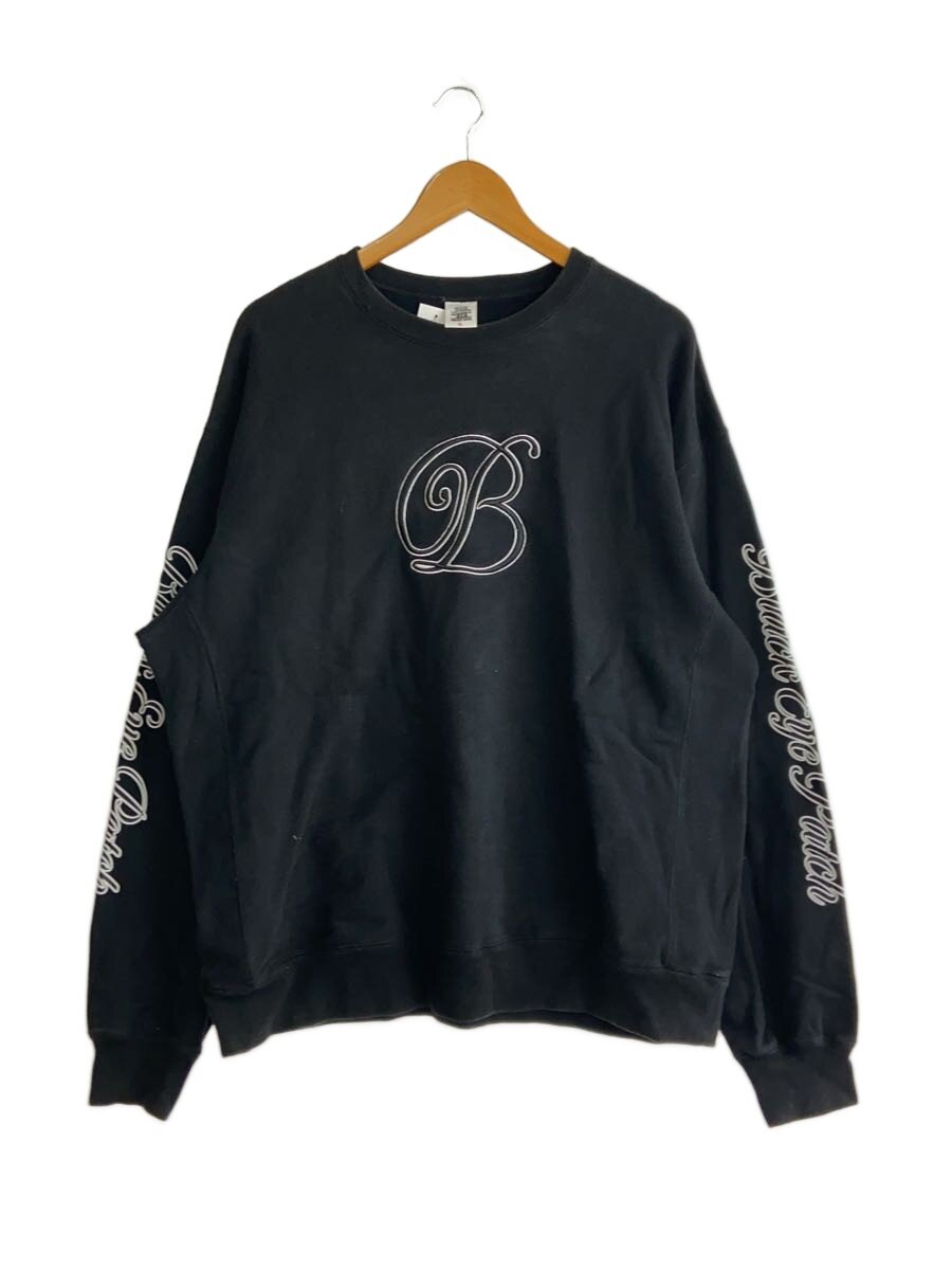 【中古】THE BLACK EYE PATCH◆汗水/XL/綿織物/BLK/B EMBLEM CREW SWEAT//【メンズウェア】