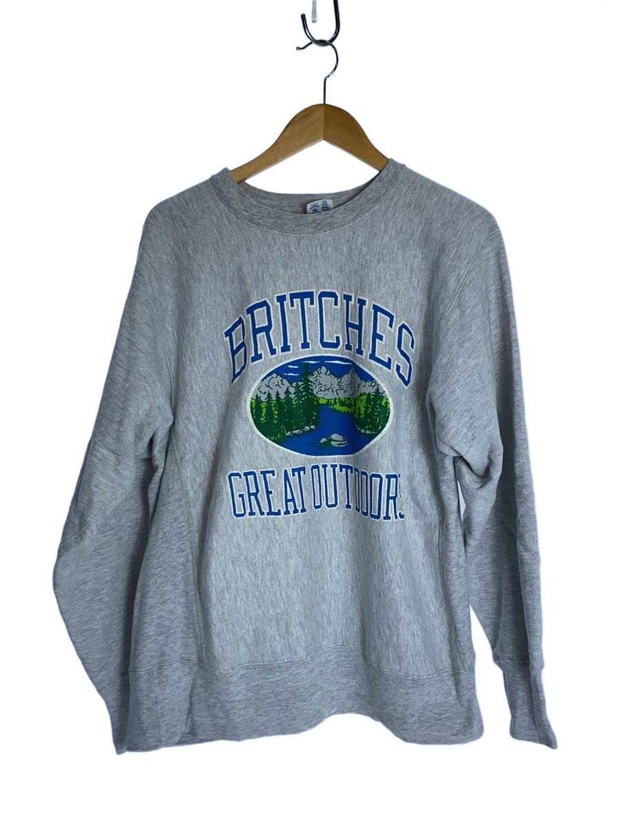 【中古】Champion◆REVERSE WEAVE/80S/トリコタグ後期/BRITCHES GREAT OUTDOORS/汗水/L【メンズウェア】