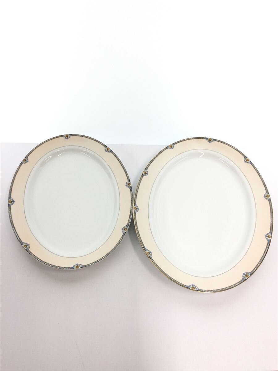 【中古】Noritake◆プレート/2点セット/大皿/オーバル/ヤジロベー印/1912-1940/オールド/ノリタケ/PNK//【キッチン用品】
