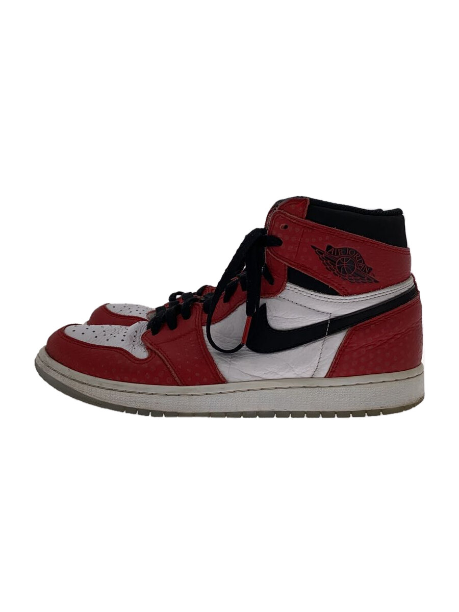【中古】NIKE◆AIR JORDAN 1 RETRO HIGH OG/エアジョーダン1レトロハイ/赤いこと/28糎/RED//【シューズ】