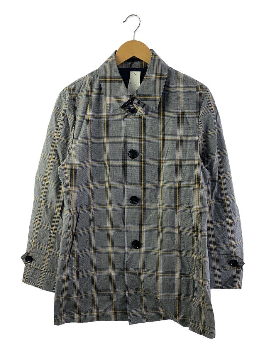 【中古】BURBERRY BLACK LABEL◆タグ付き/ステンカラーコート/M/コットン/GRY/チェック/D1A58-307-25//【メンズウェア】｜2ｎｄ STREET 店