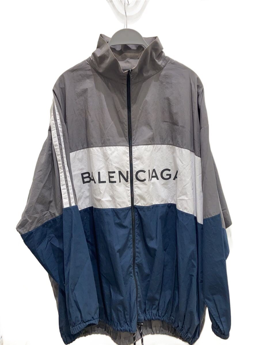 【中古】BALENCIAGA◆L/18SS/Poplin Shirt/ポプリンプルオーバー/綿織物/GRY/508901 TWB13//【メンズウェア】