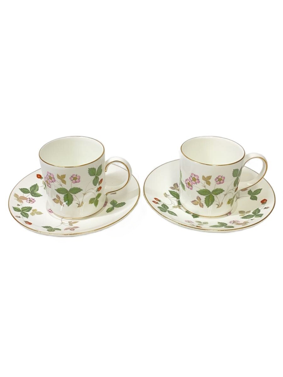 【中古】WEDGWOOD◆カップ&ソーサー/4点セット/WHT【キッチン用品】