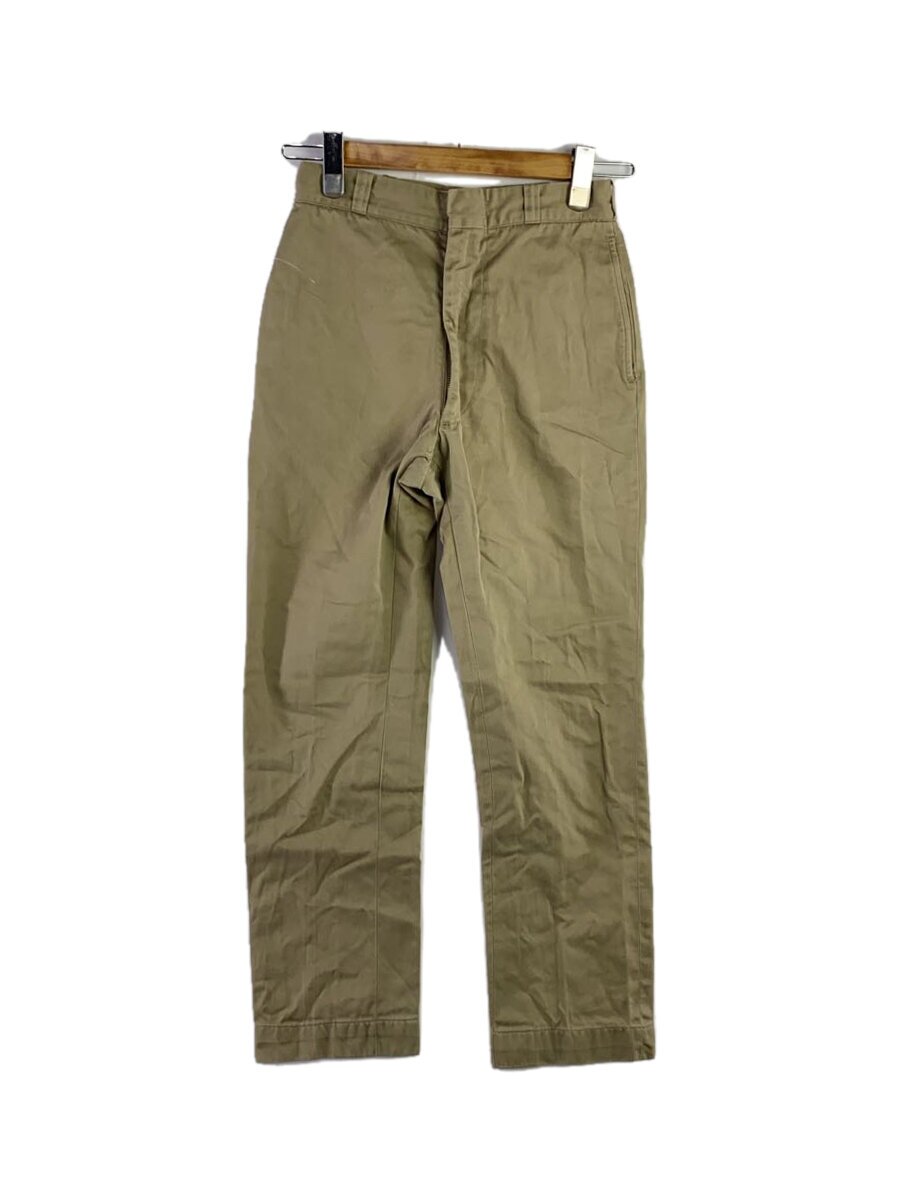 【中古】US.ARMY◆60s/W28L31/RAPIDジップ/BEG/無地/KHAKI【メンズウェア】
