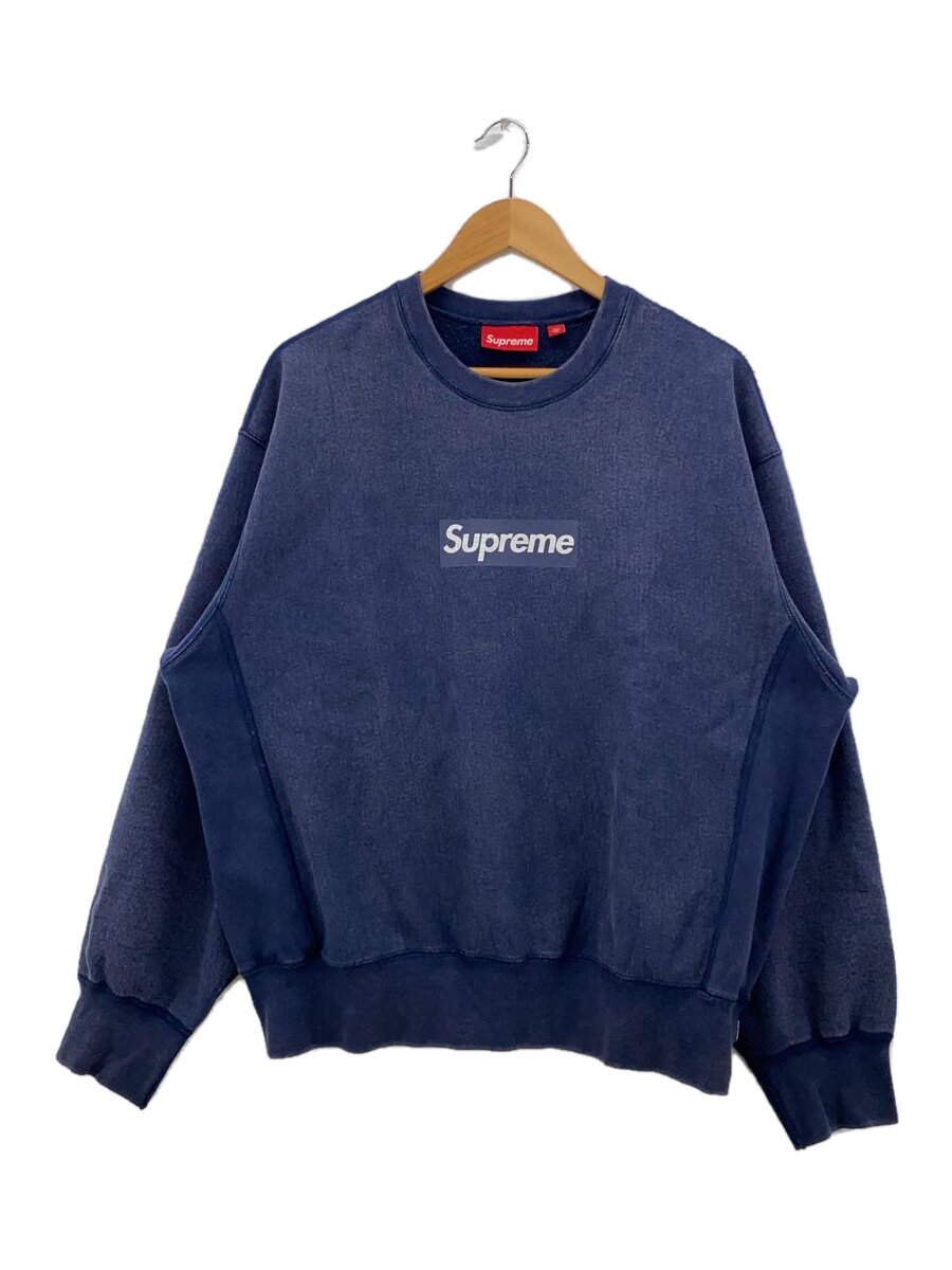 【中古】Supreme◆25SS/Washed Box Logo Crewneck/汗水/M/綿織物/NVY/? NULL ?【メンズウェア】