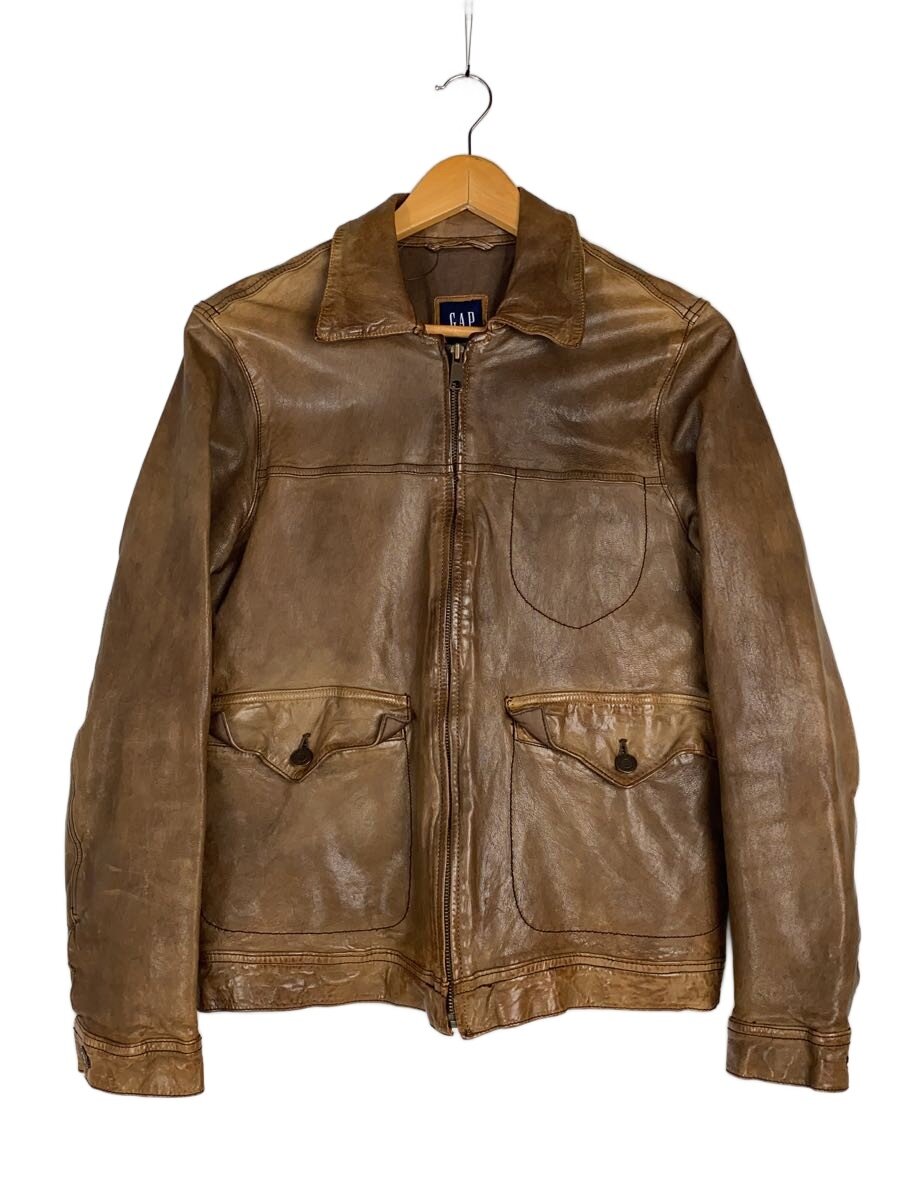 【中古】GAP◆レザージャケット/S/羊革/ブラウン/00s【メンズウェア】｜2ｎｄ STREET 店