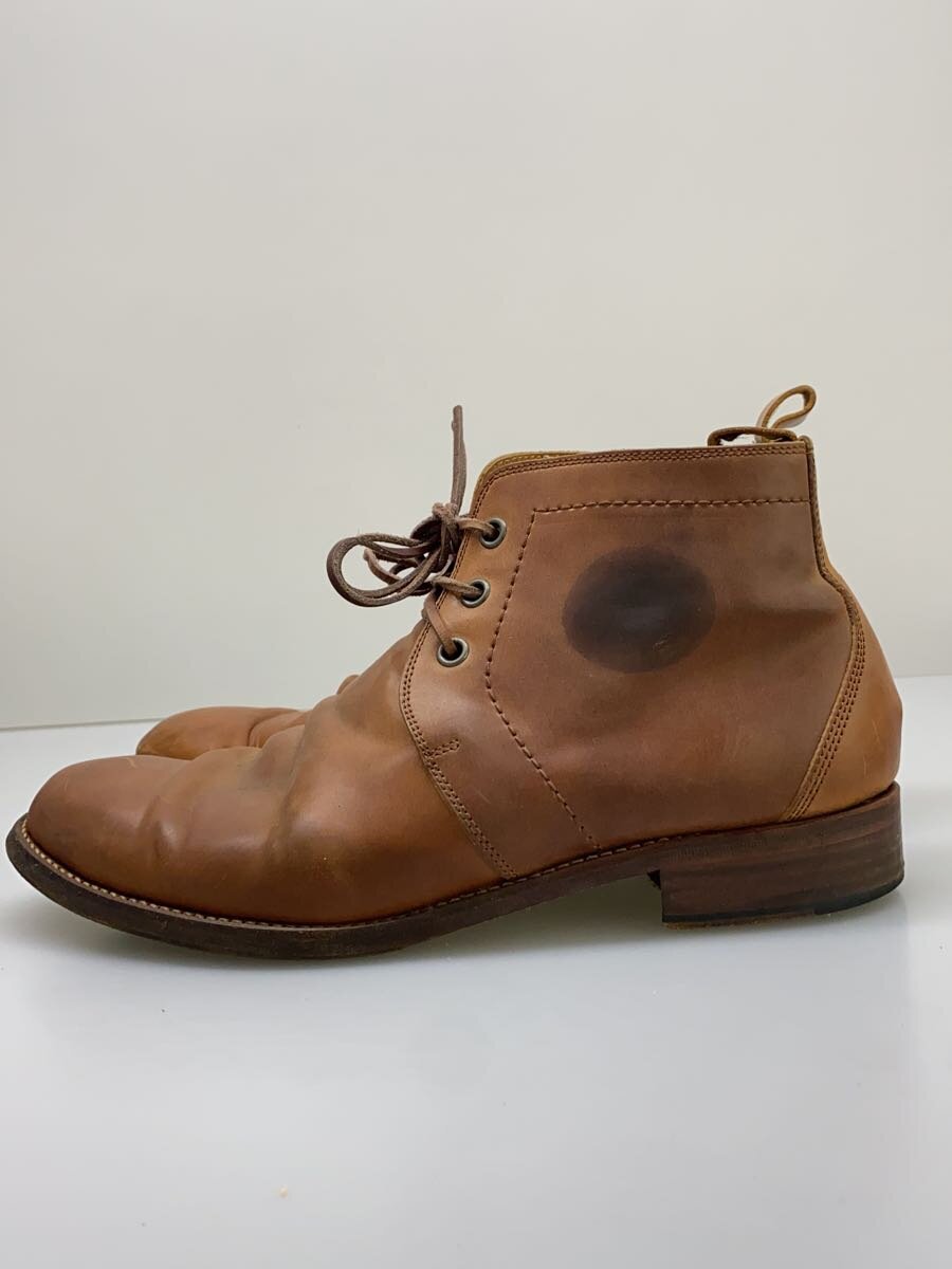 【中古】chausser◆チャッカブーツ/27珊/BRW/牛皮/C-712/シミ、履きジワ有【シューズ】