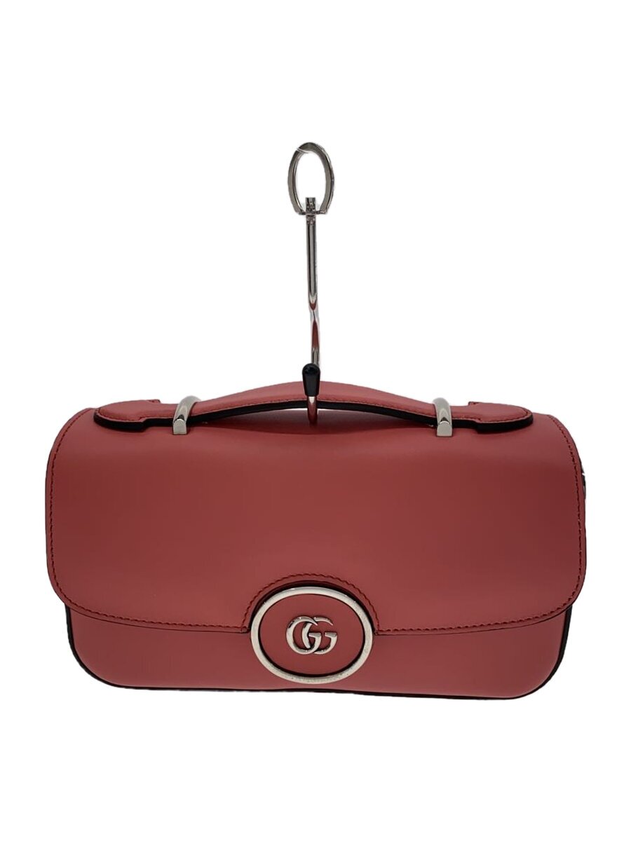 【中古】GUCCI◆ショルダーバッグ/--/PNK/無地/739722【御徒面子】