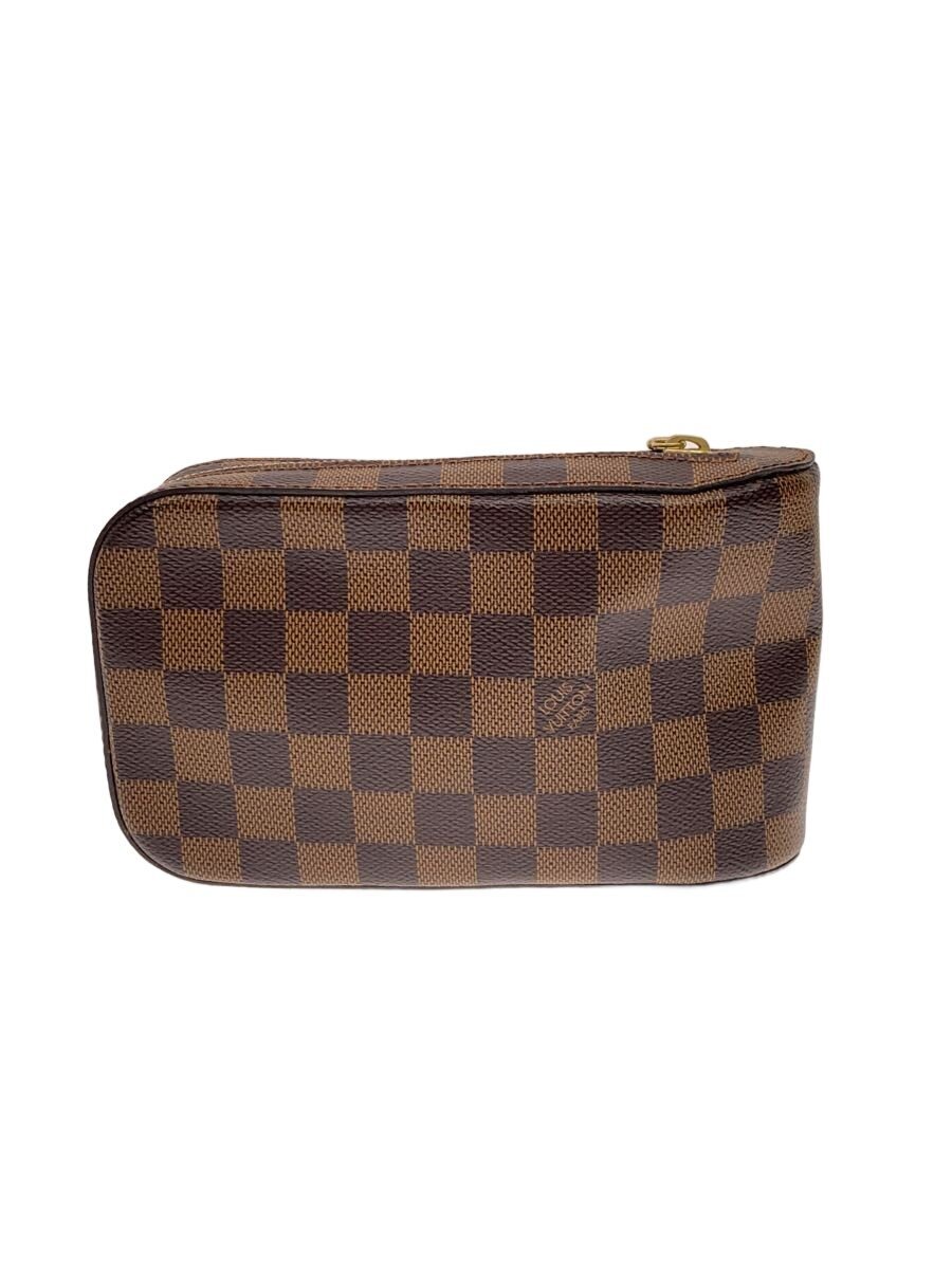 【中古】LOUIS VUITTON◆ジェロニモス_ダミエ・エベヌ/PVC/BRW【御徒面子】